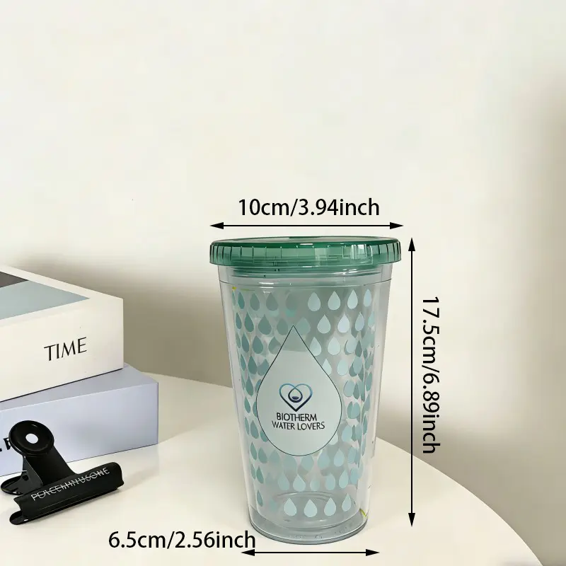 16oz Çevre Dostu Yeniden Kullanılabilir Plastik Bardak