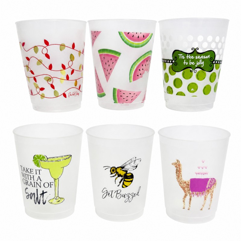 Özel Logo 16oz Buzlu Plastik Stadyum Kupası