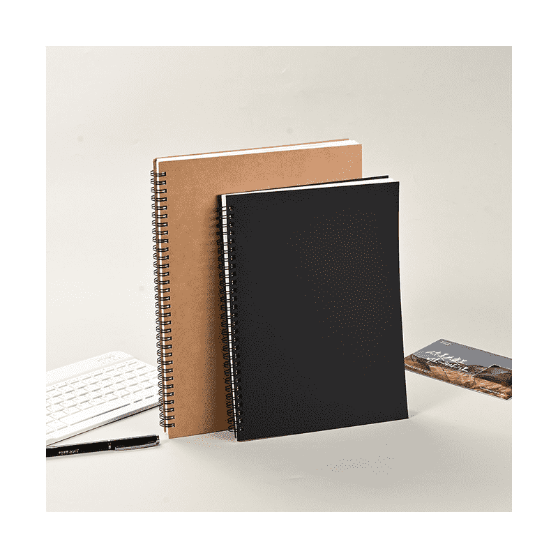 Özel Kraft Siyah Kapak Spiral Bobin Defter