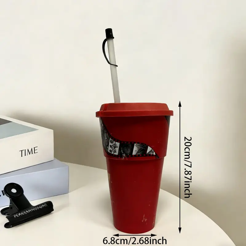 Özel Baskılı Hatıra Plastik Pipetli Bardaklar