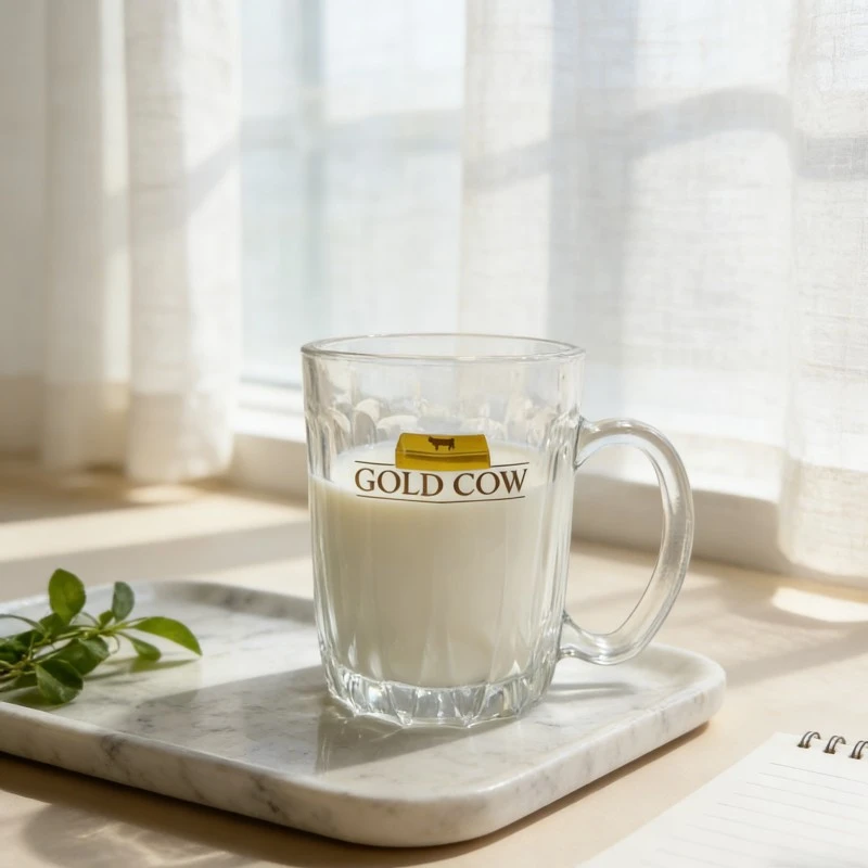 Striped Texture Glass Beer Mug