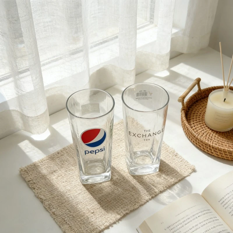 Square Highball Borosilicate Glass Tumblers