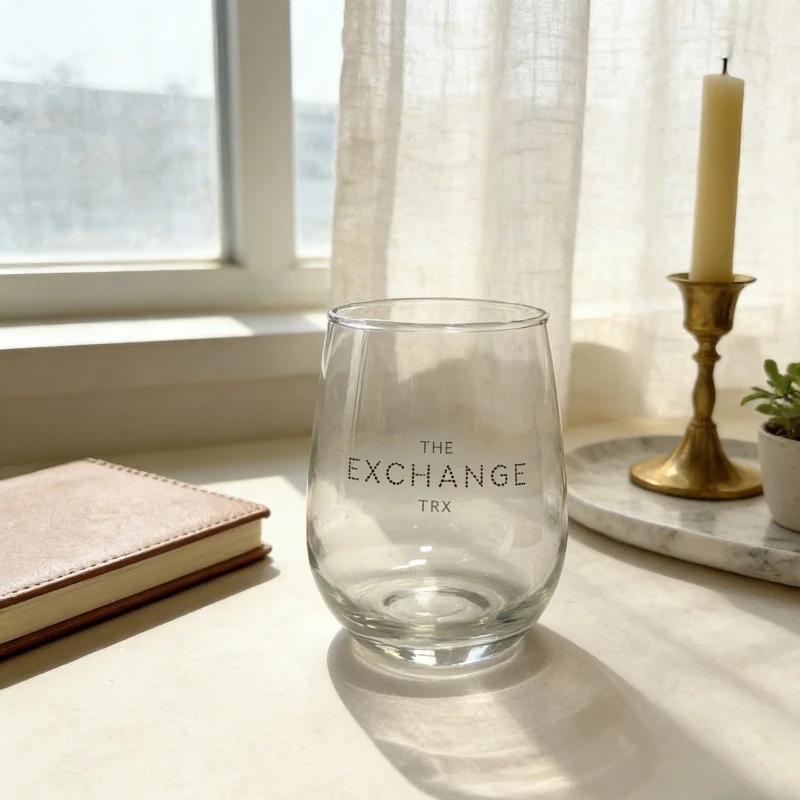 The Exchange Trx Stemless Egg Shaped Glass Tumblers